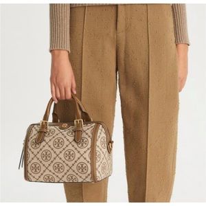 NWOT Tory burch Monogram barrel satchel crossbody bag